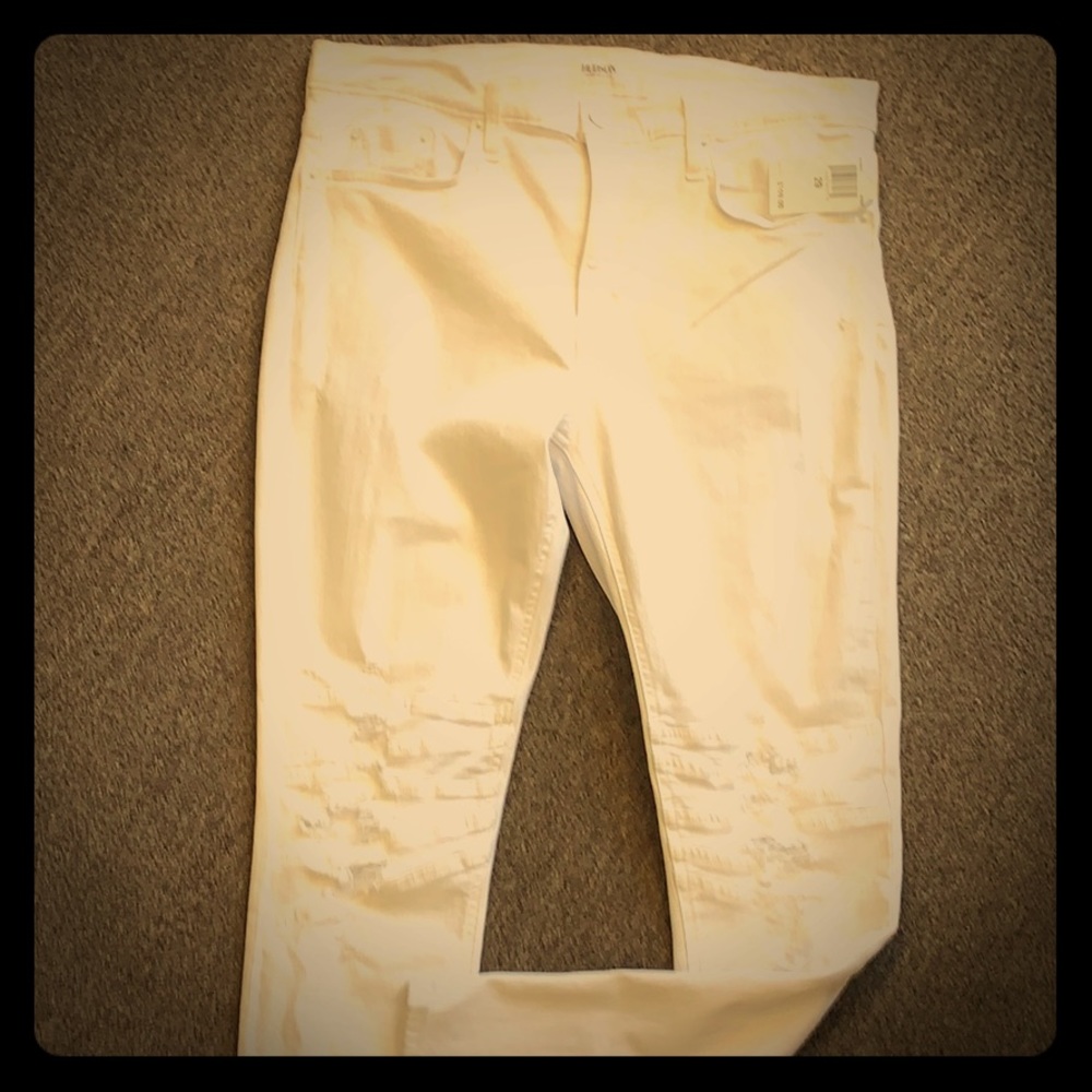 New Hudson white jeans